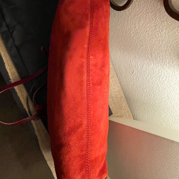 Fendi Red Suede Handbag SOLD - Picture 13 of 16